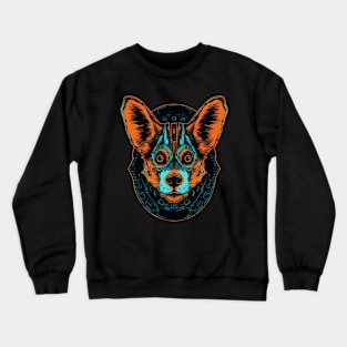 heavy metal corgi Crewneck Sweatshirt